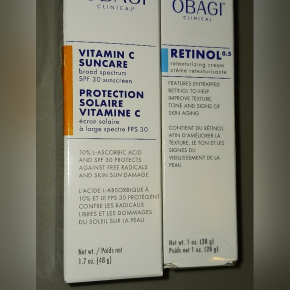 *SEALED* Obagi Retinol 0.5 & Vitamin C Spf30 Sunscreen Bundle - Picture 2 of 16